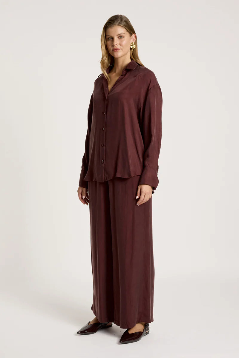 Eb & Ive Callista Shirt Mahogany