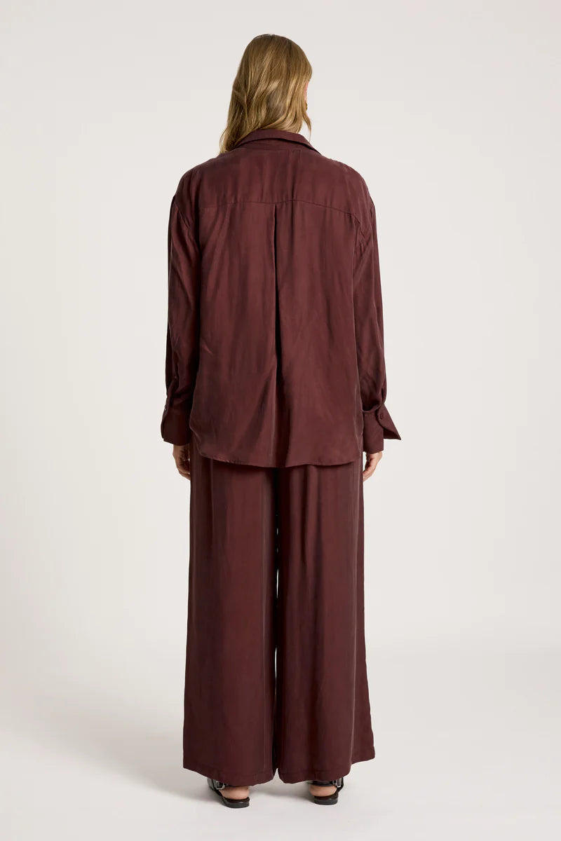 Eb & Ive Callista Shirt Mahogany