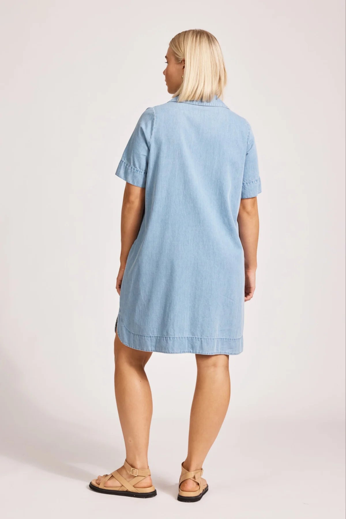 Eb & Ive Melenia Denim Shirt Dress Denim