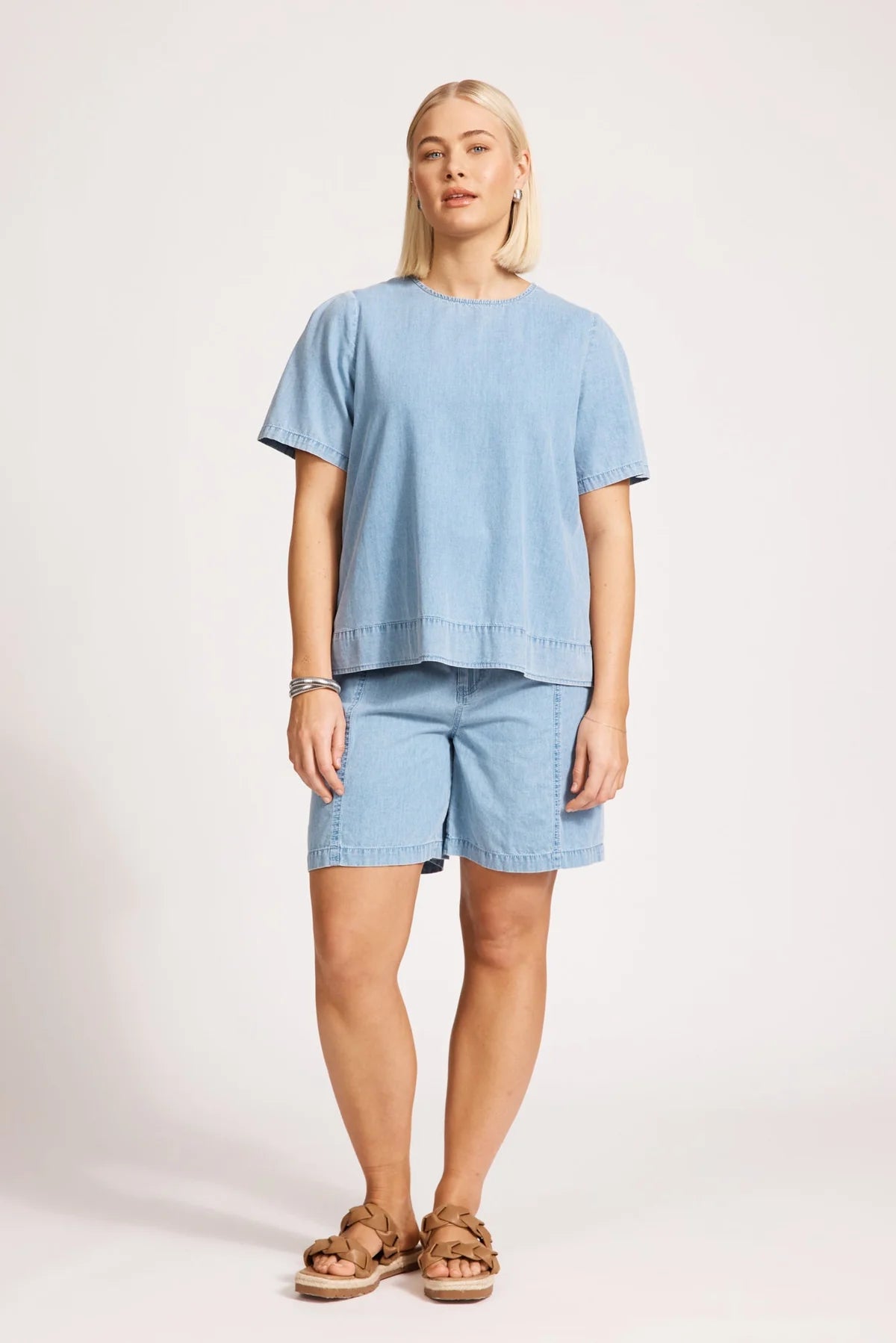 Eb & Ive Melenia Denim Top Denim