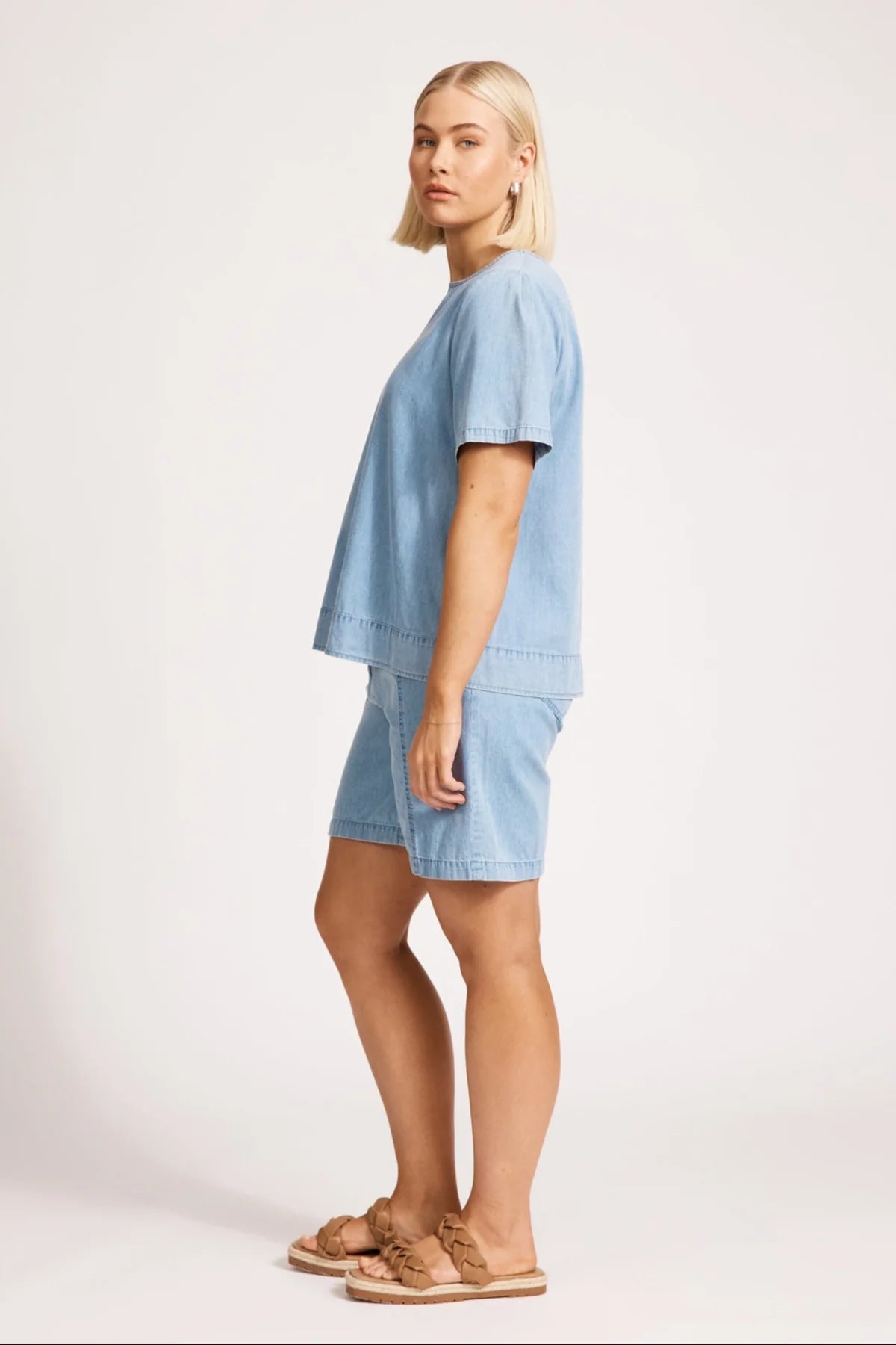 Eb & Ive Melenia Denim Top Denim