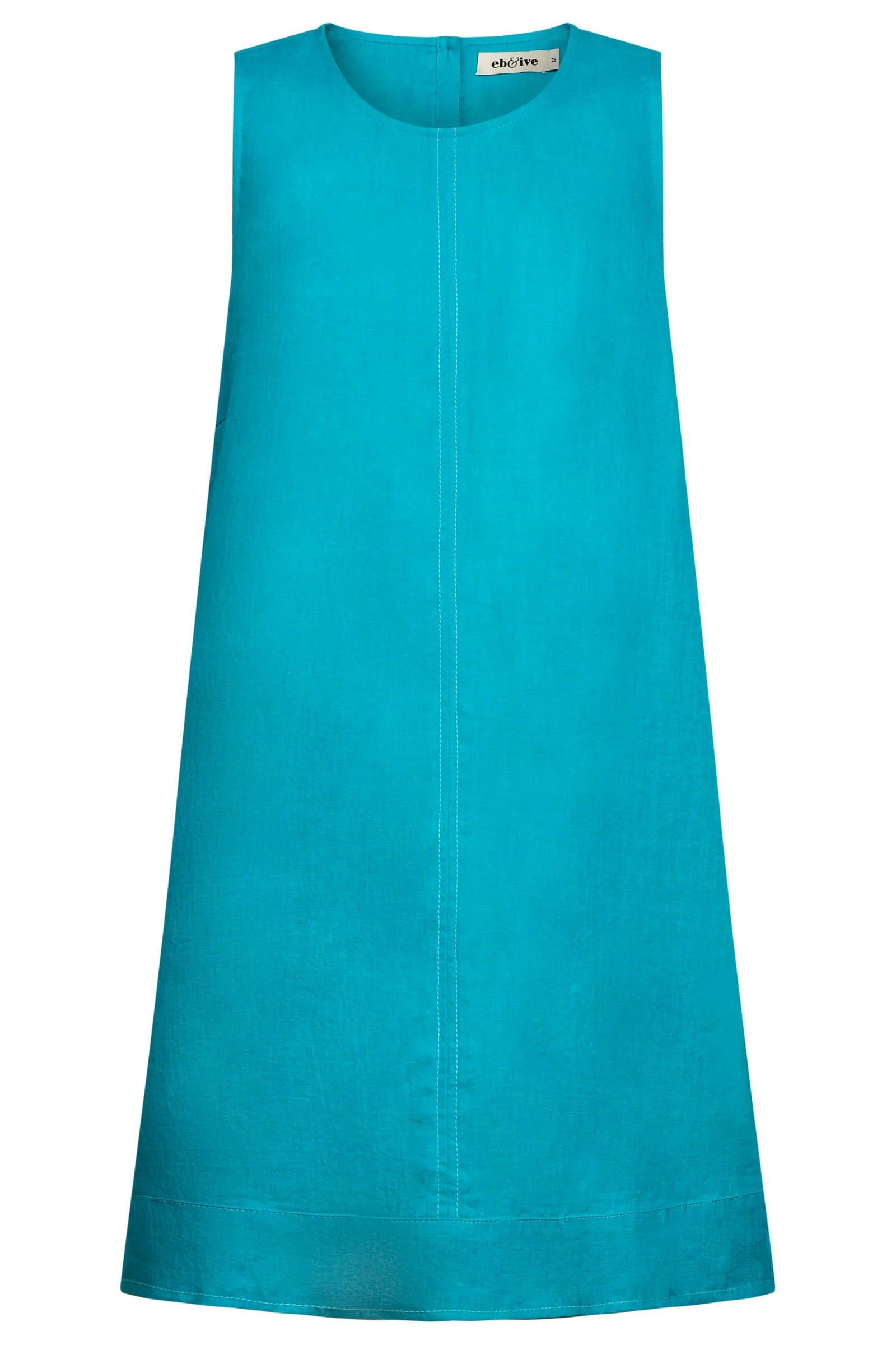 Eb & Ive Miramar Tank Dress Lagoon