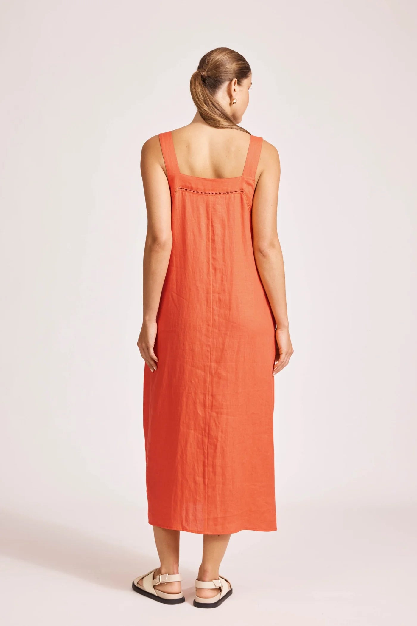 Eb & Ive Miramar Tank Maxi Dress Coral