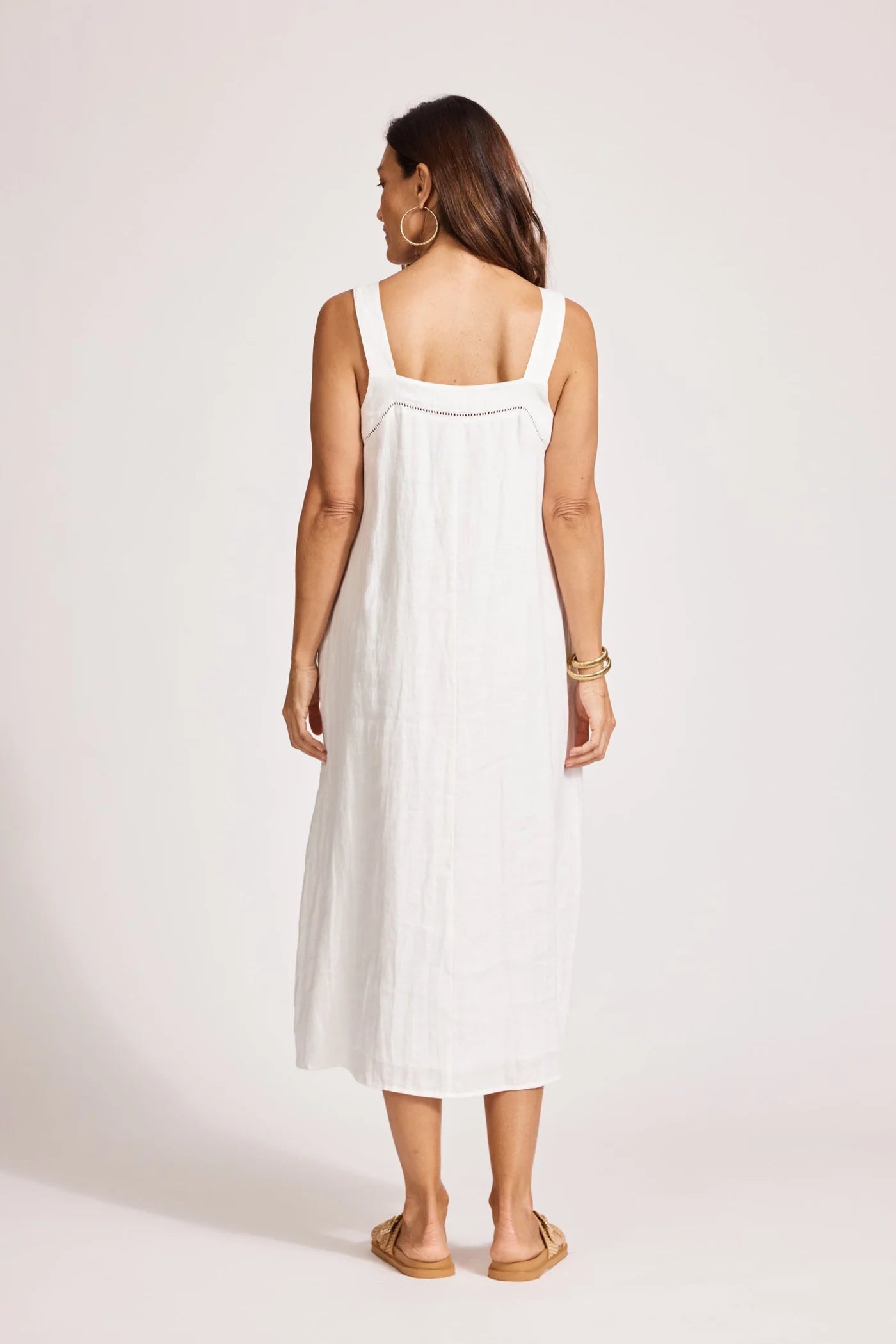 Eb & Ive Miramar Tank Maxi Dress White