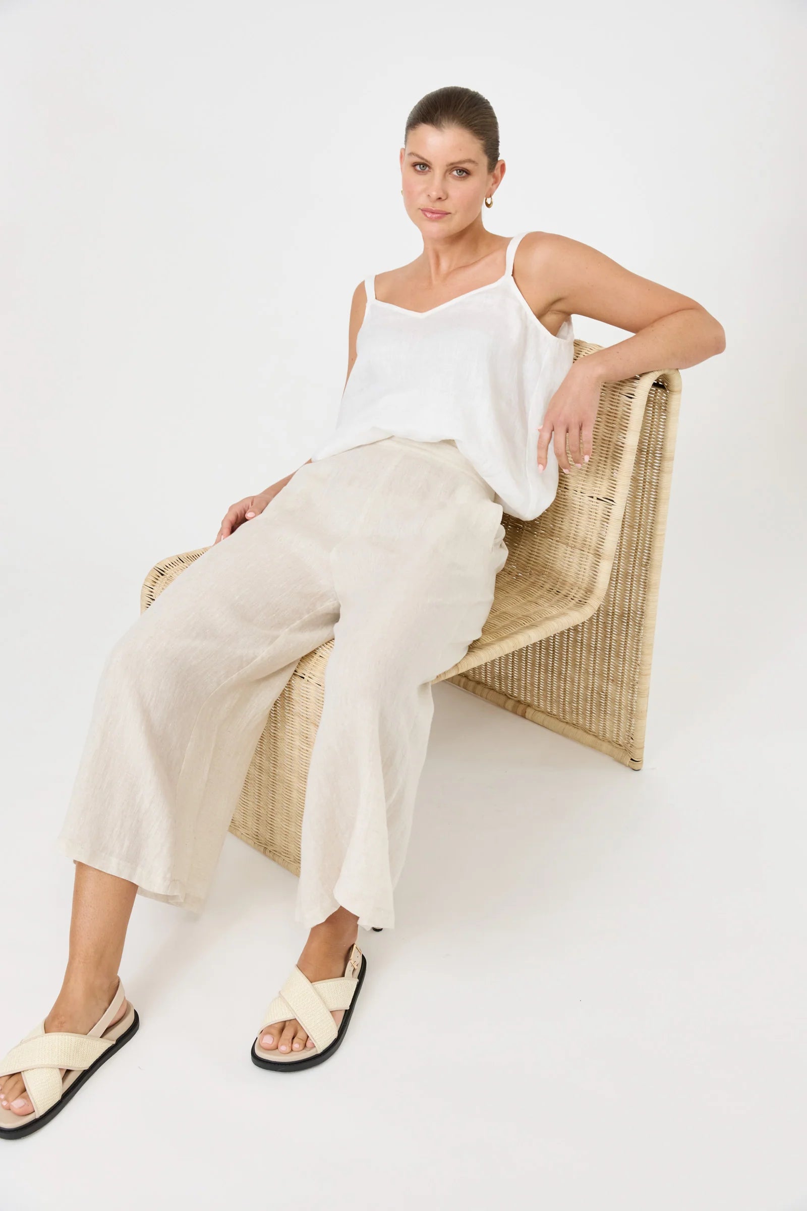Eb & Ive Studio Crop Pant Tusk