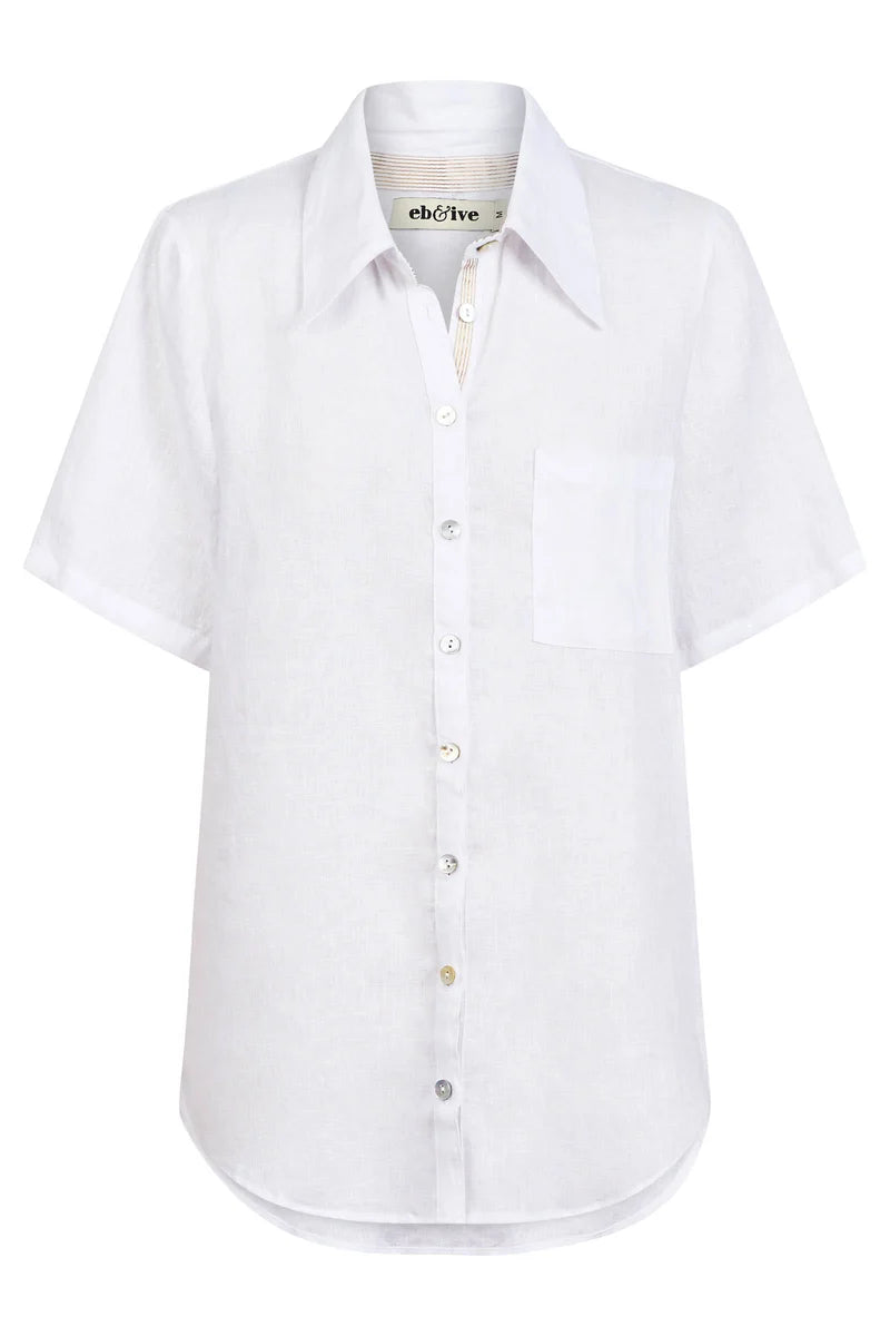 Eb & Ive Studio Short Sleeve Shirt White