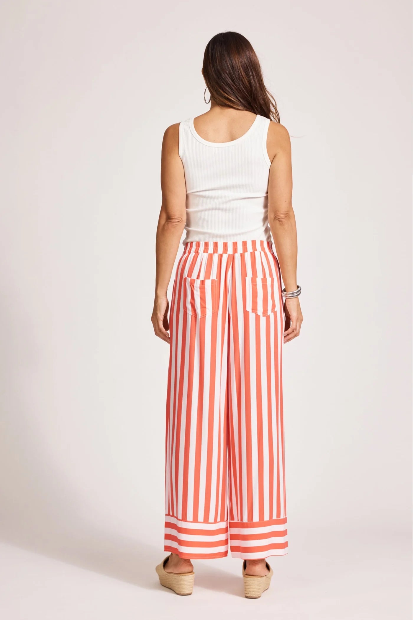 Eb & Ive Treville Stripe Pant Coral