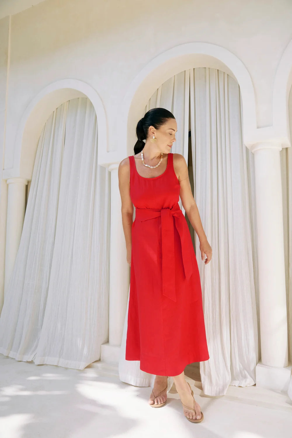 Eb & Ive Cove Tank Dress Aperol