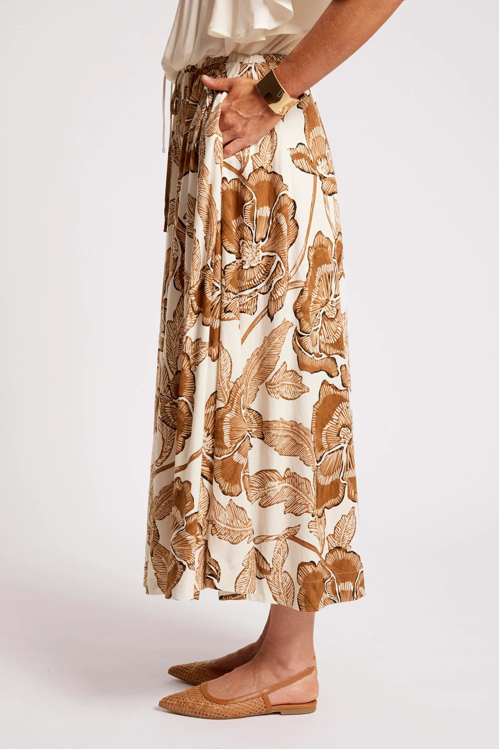 Eb & Ive Gaia Maxi Skirt Dune