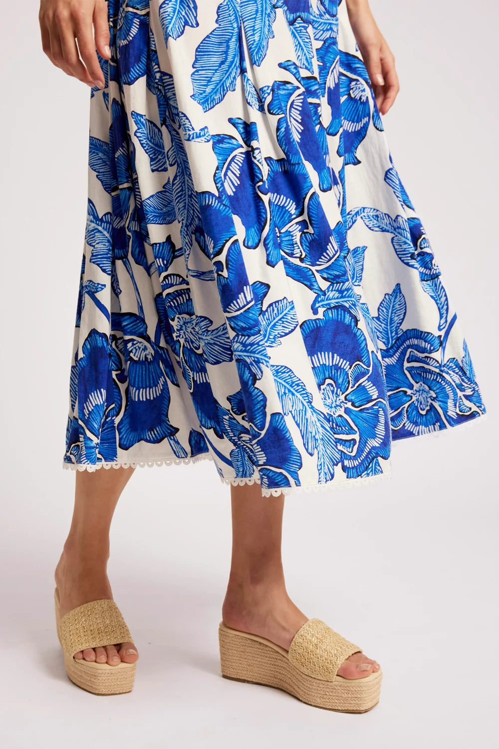 Eb & Ive Gaia Tank Maxi Dress Azure