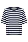 Eb & Ive Studio Stripe Tshirt Indigo