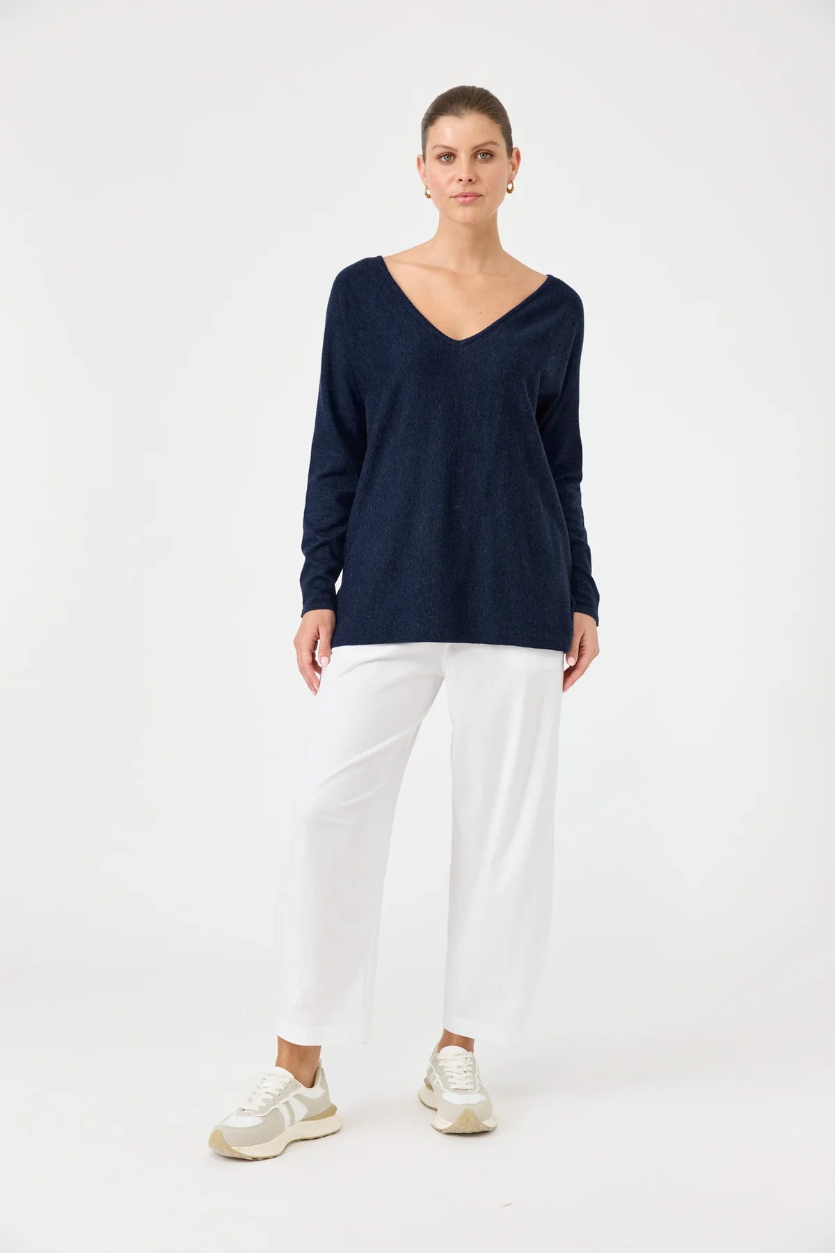 Eb & Ive Studio V Knit Navy