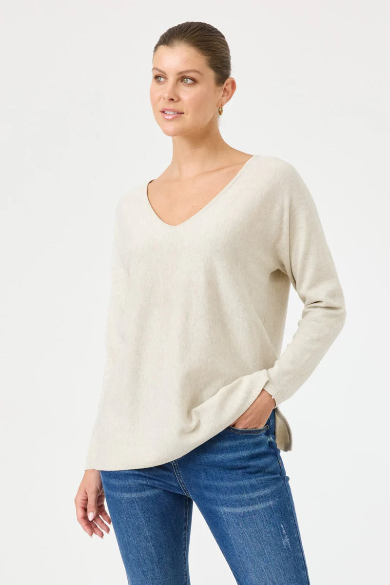 Eb & Ive Studio V Knit Tusk