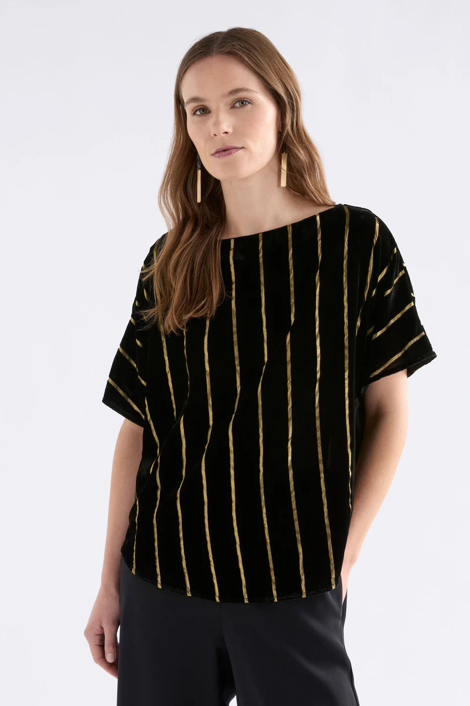 Elk Lumii Top Black Gold Stripe
