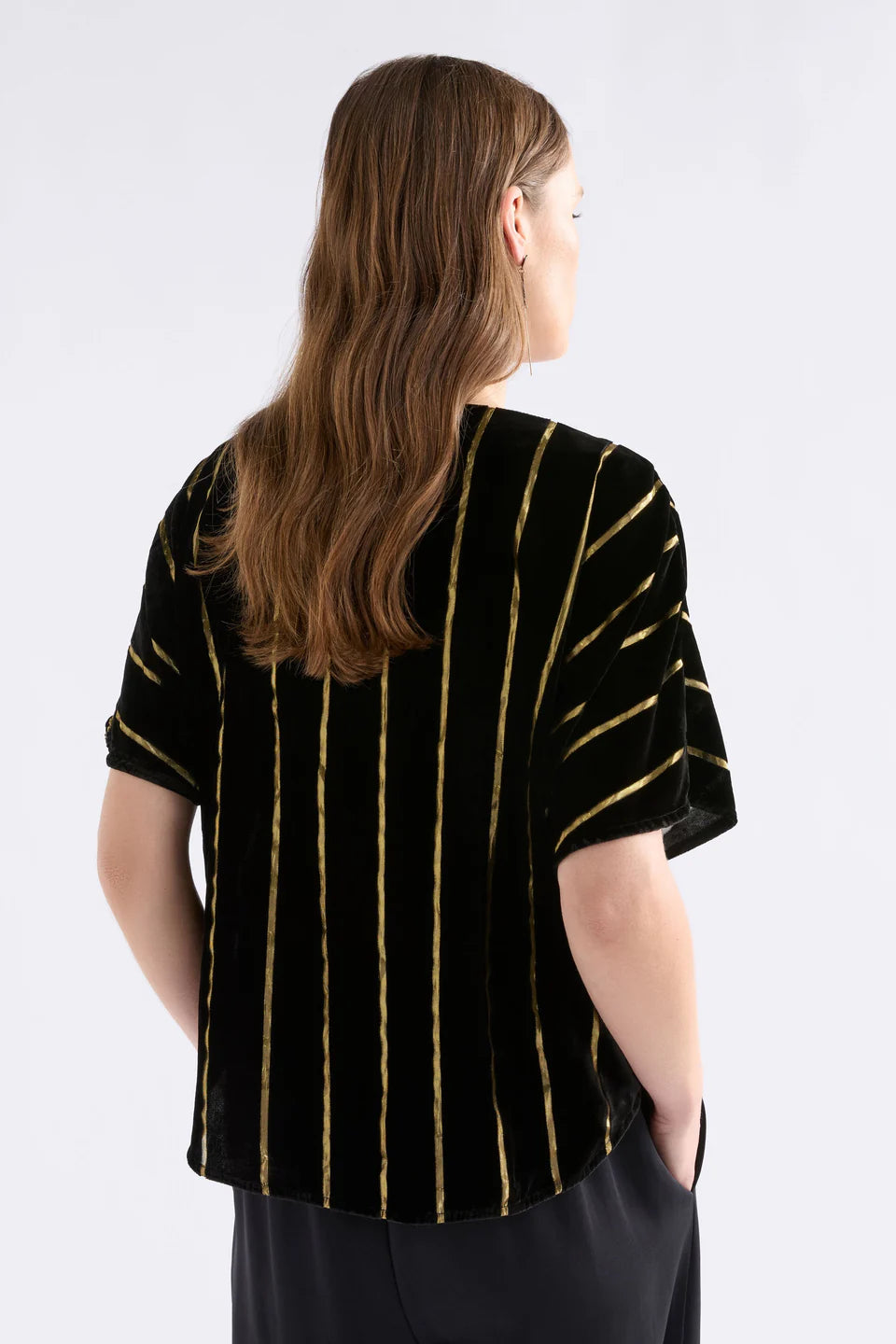 Elk Lumii Top Black Gold Stripe