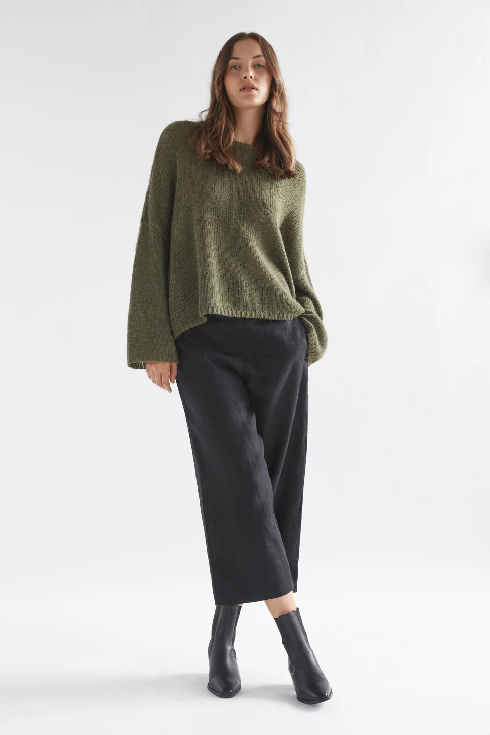 Elk Agna Luna Sweater Dark Olive
