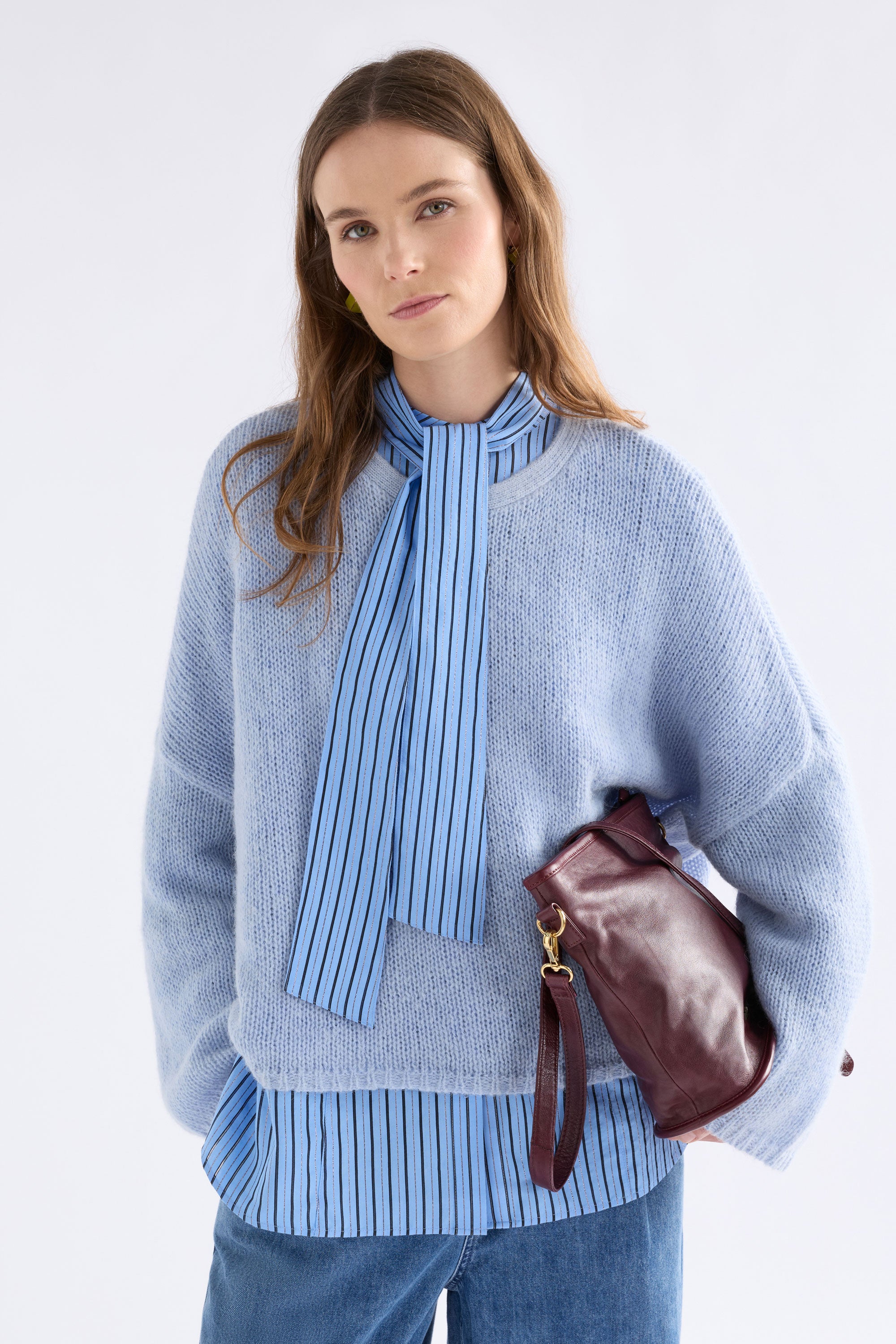 Elk Anga Sweater Pearl Blue