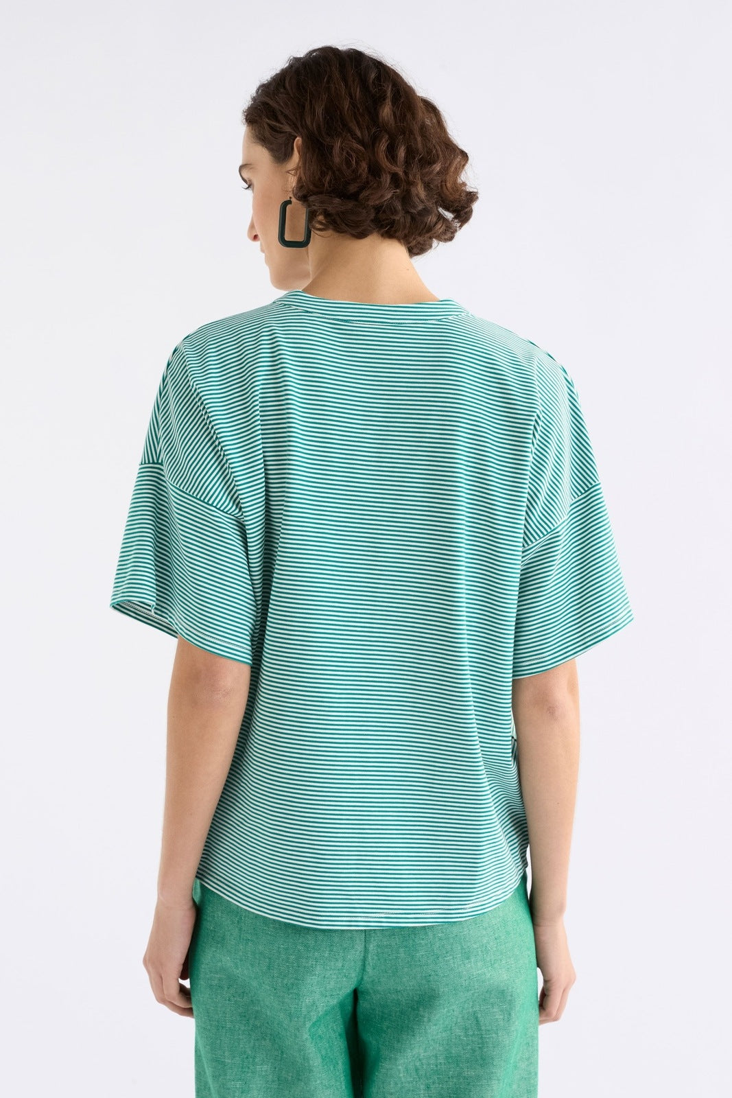 Elk Evve TShirt Bright Teal/White
