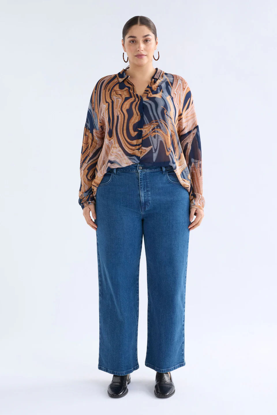 Elk Eir Sheer Shirt Brandr Print