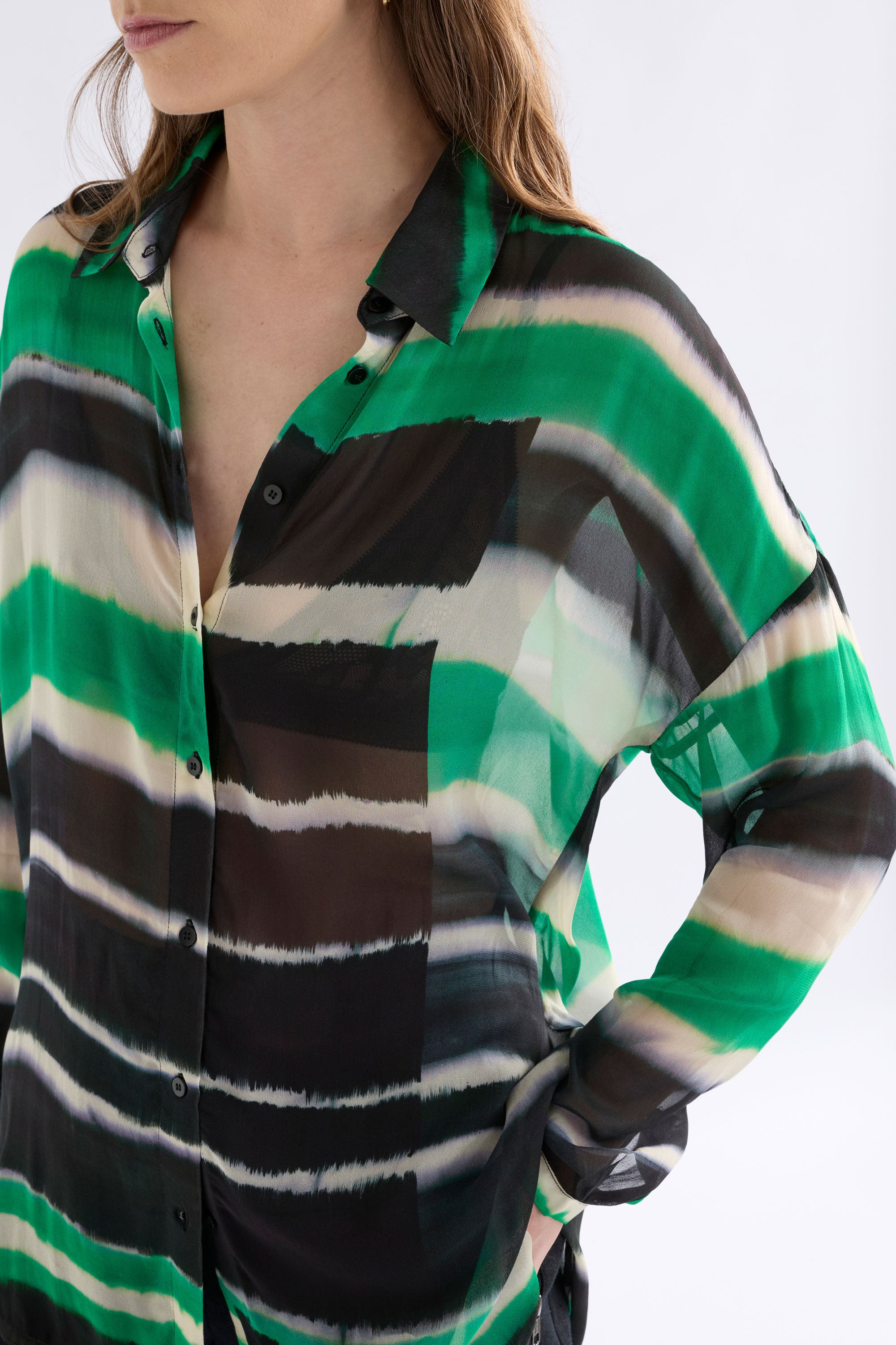 Elk Eir Sheer Shirt Saillte Print