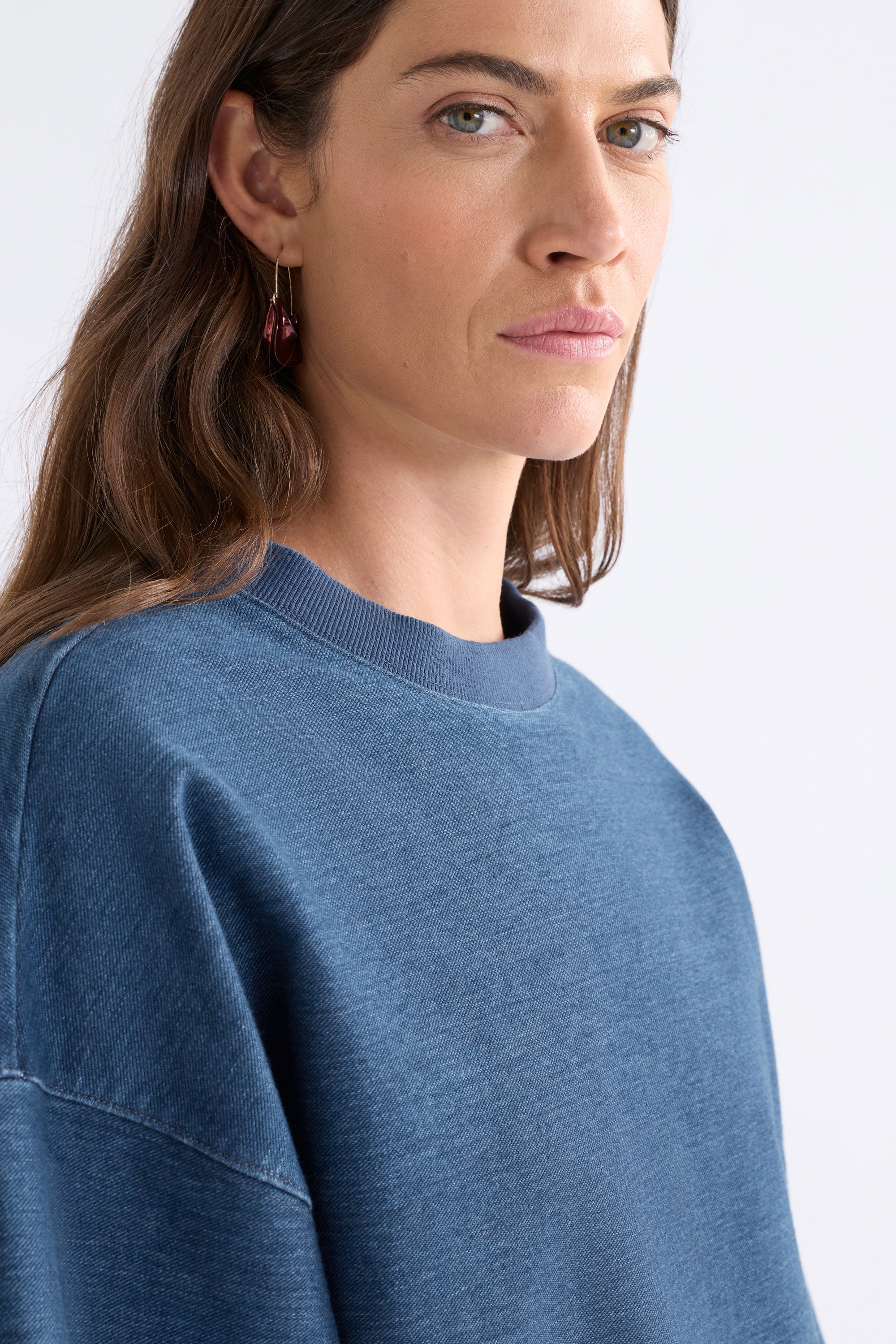Elk Enfeld Tee Mid Blue Wash