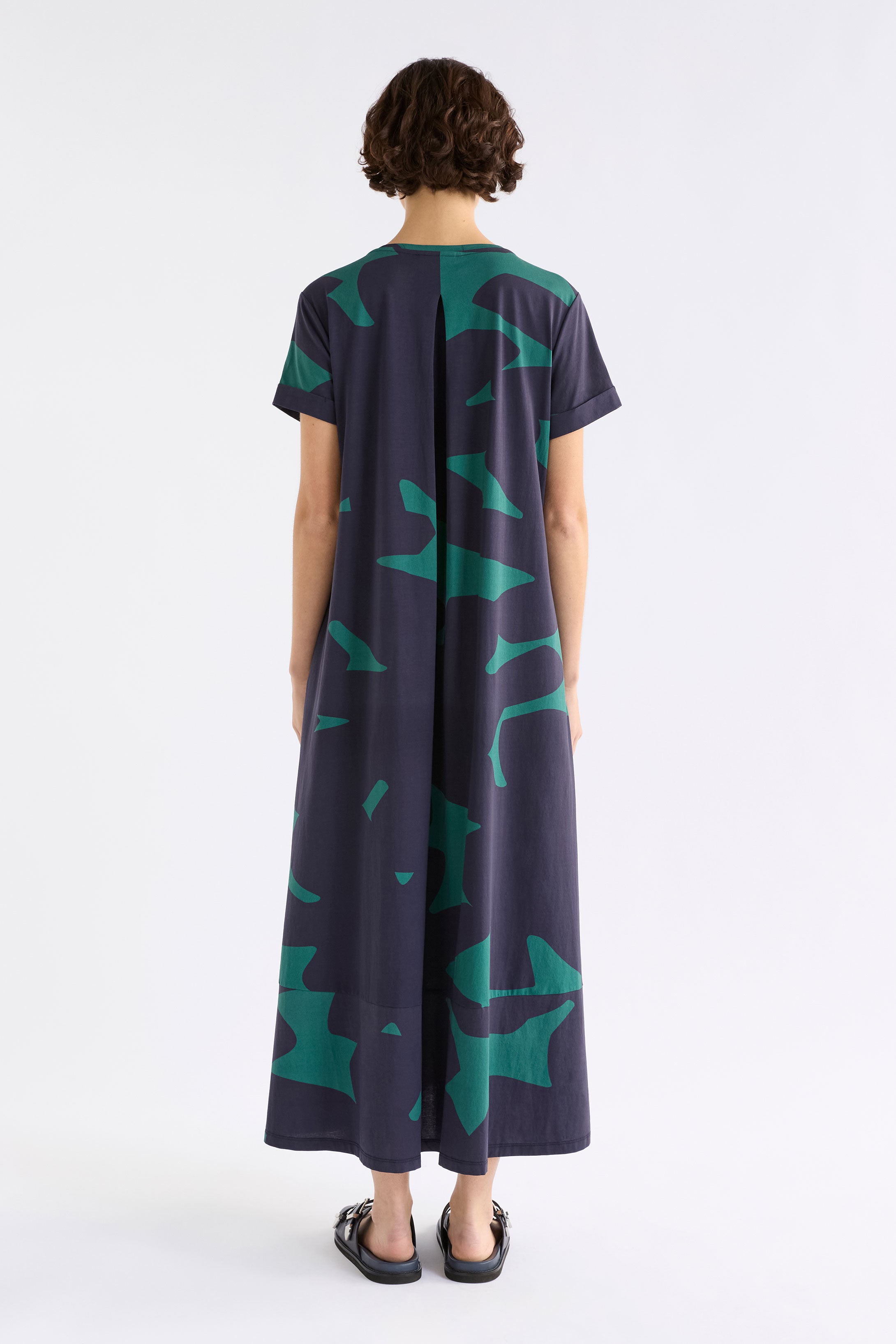 Elk Haki Dress Teal Tera