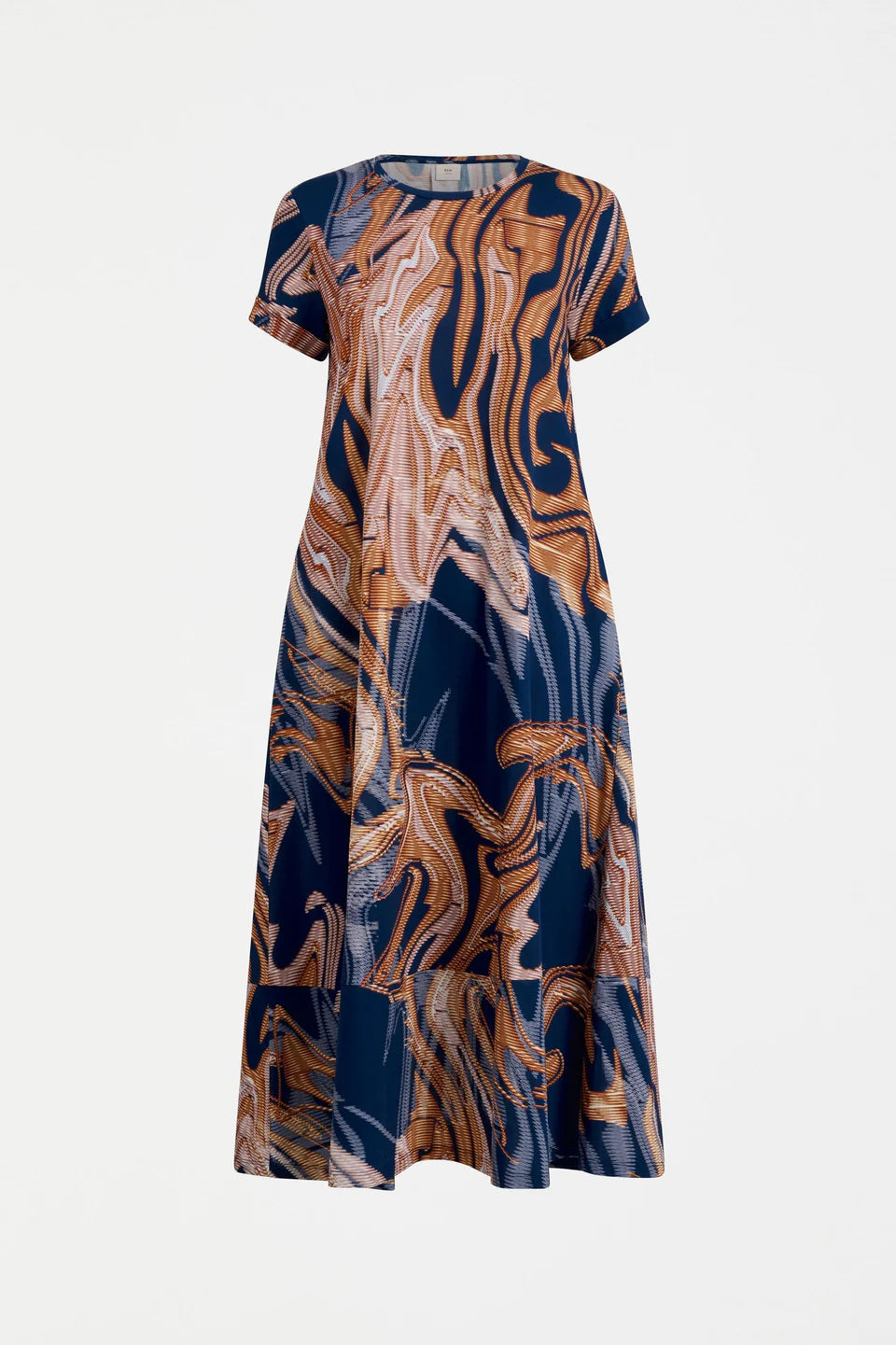 Elk Haki Dress Brandr Print