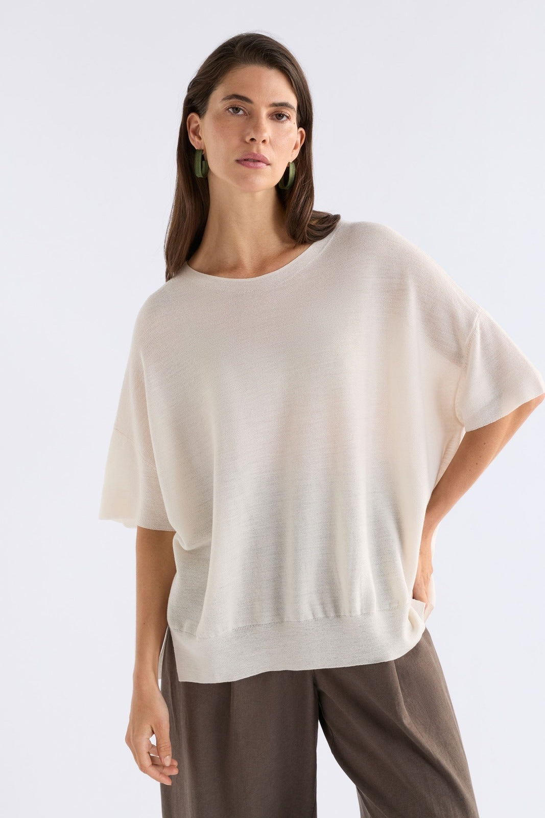 Elk Kita Knit Top Cream