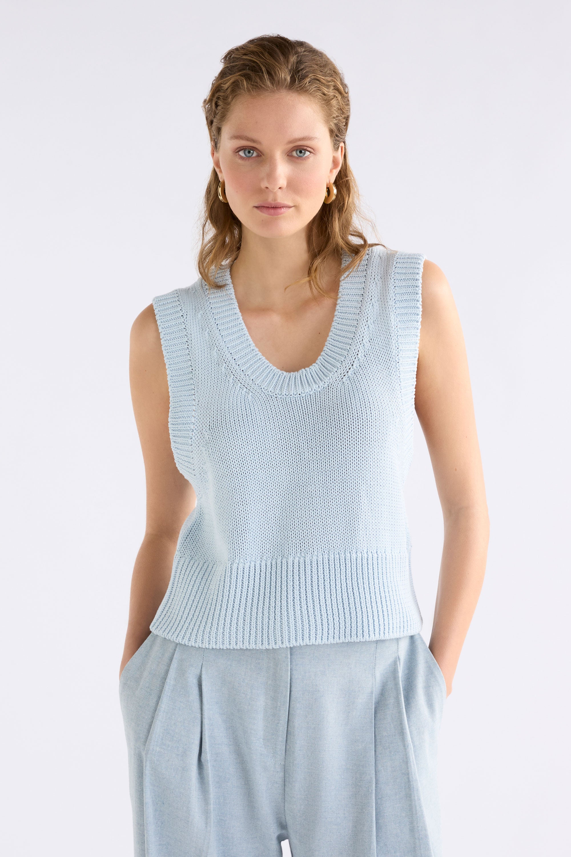 Elk Mikkel Vest Pearl Blue