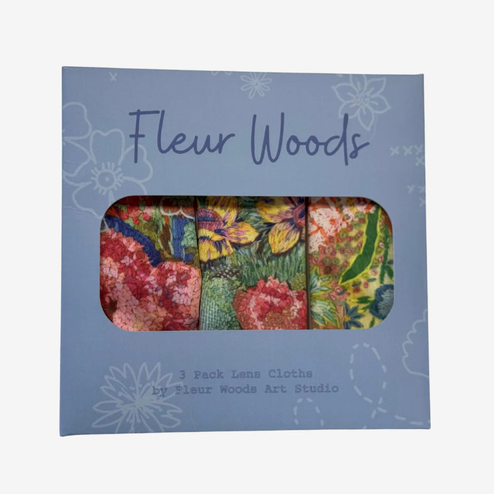 Fleur Woods Lens Cloth 3 Pack Meadow