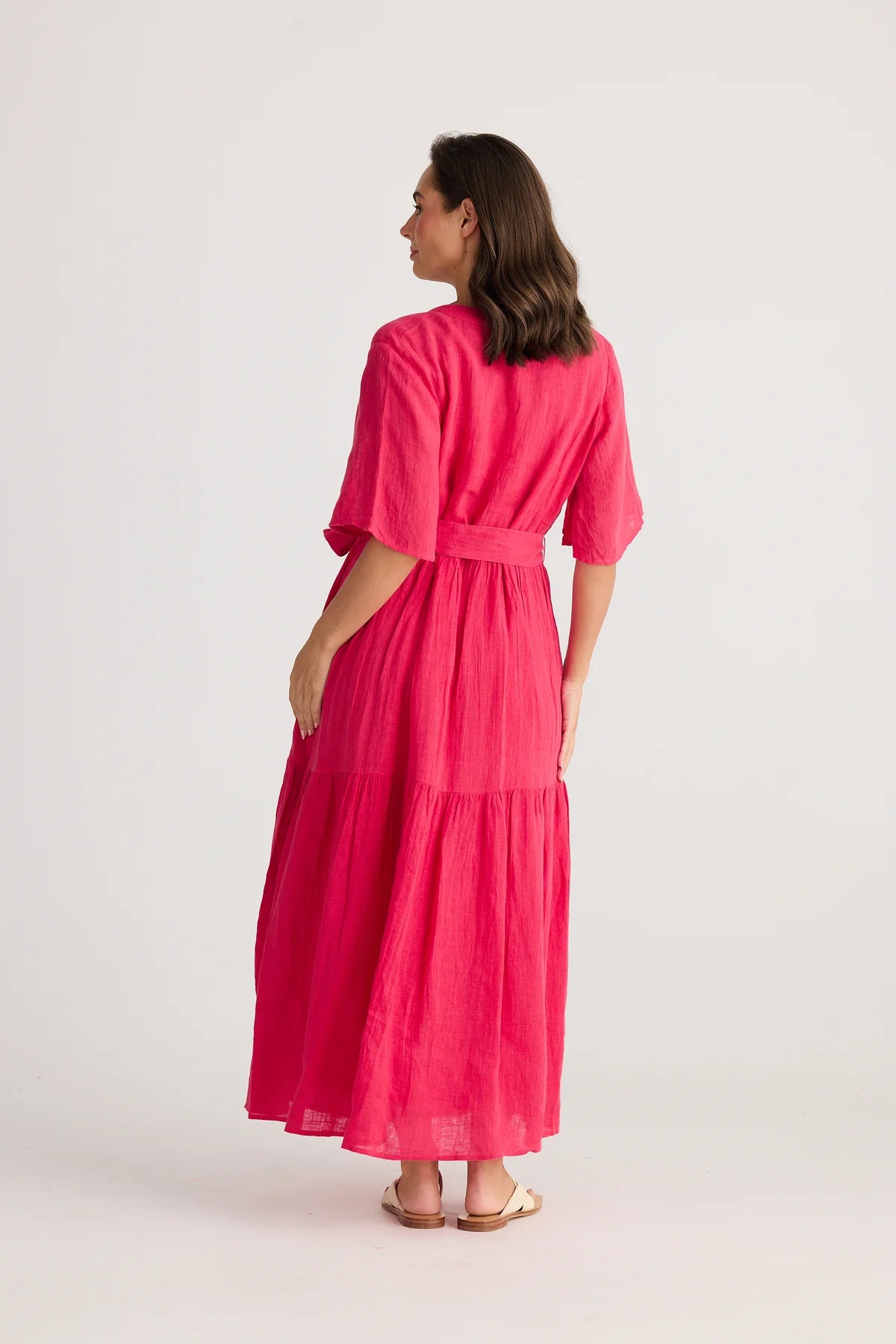 Holiday Lynwood Dress Raspberry Gauze