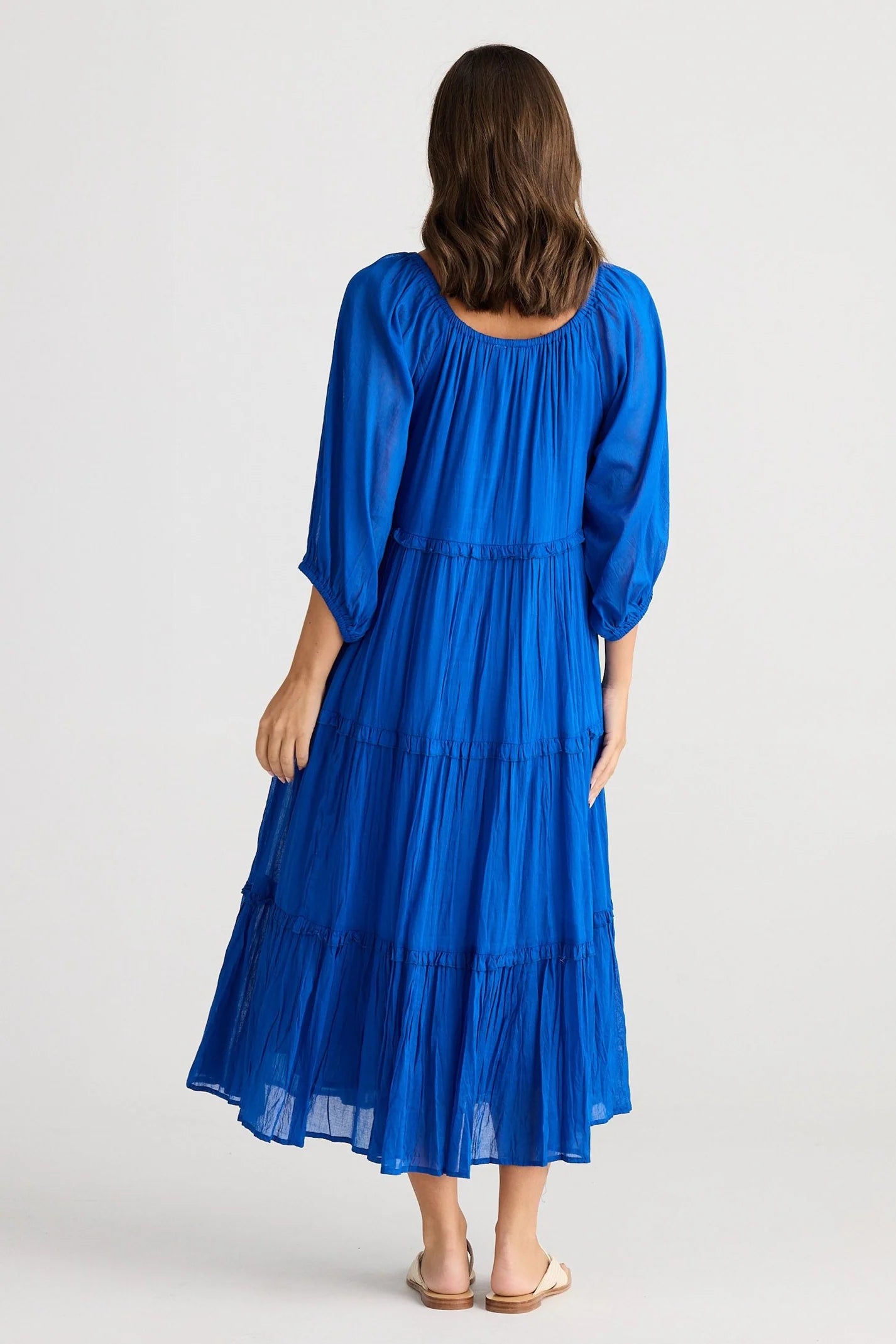 Holiday Grenadine Dress Sapphire