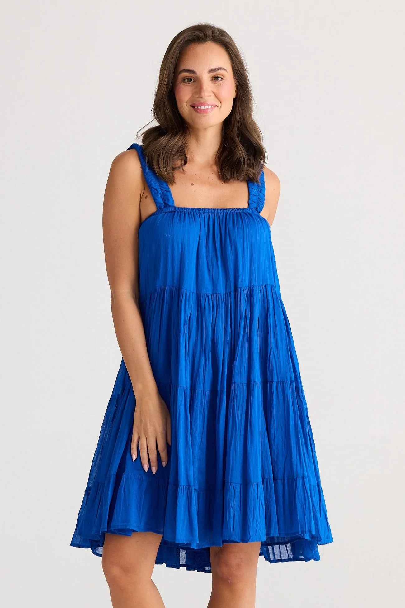 Holiday Saunter Dress Sapphire