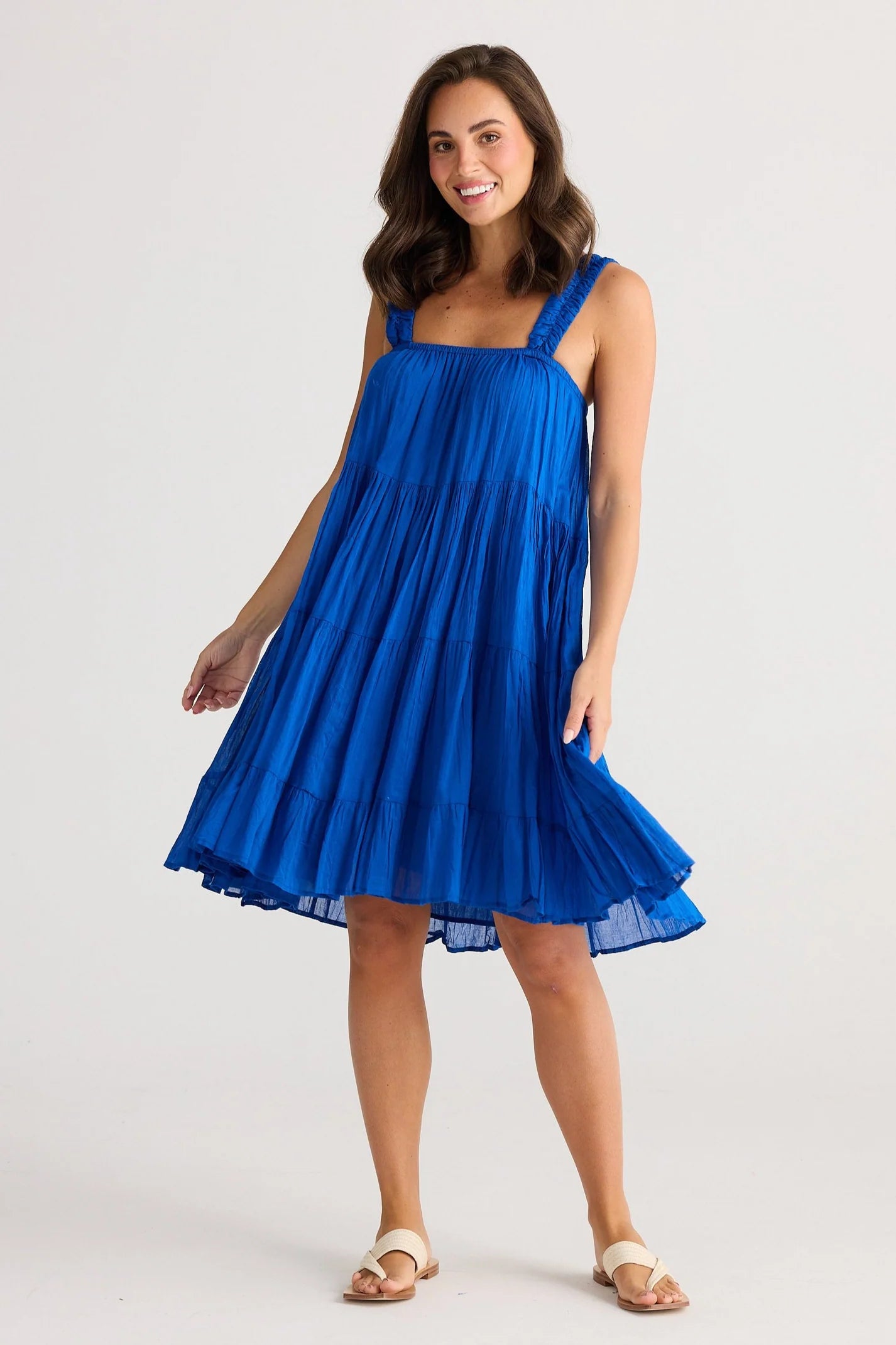 Holiday Saunter Dress Sapphire