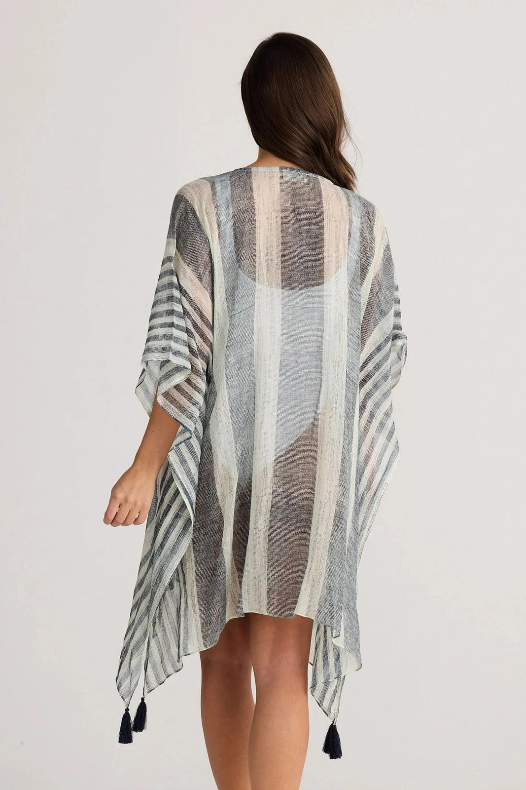 Holiday Stella Kaftan Stripe Black