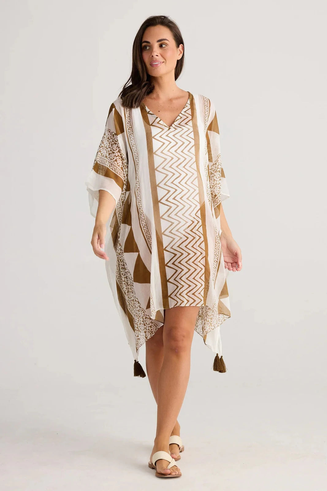 Holiday Stella Kaftan Tribal Taupe