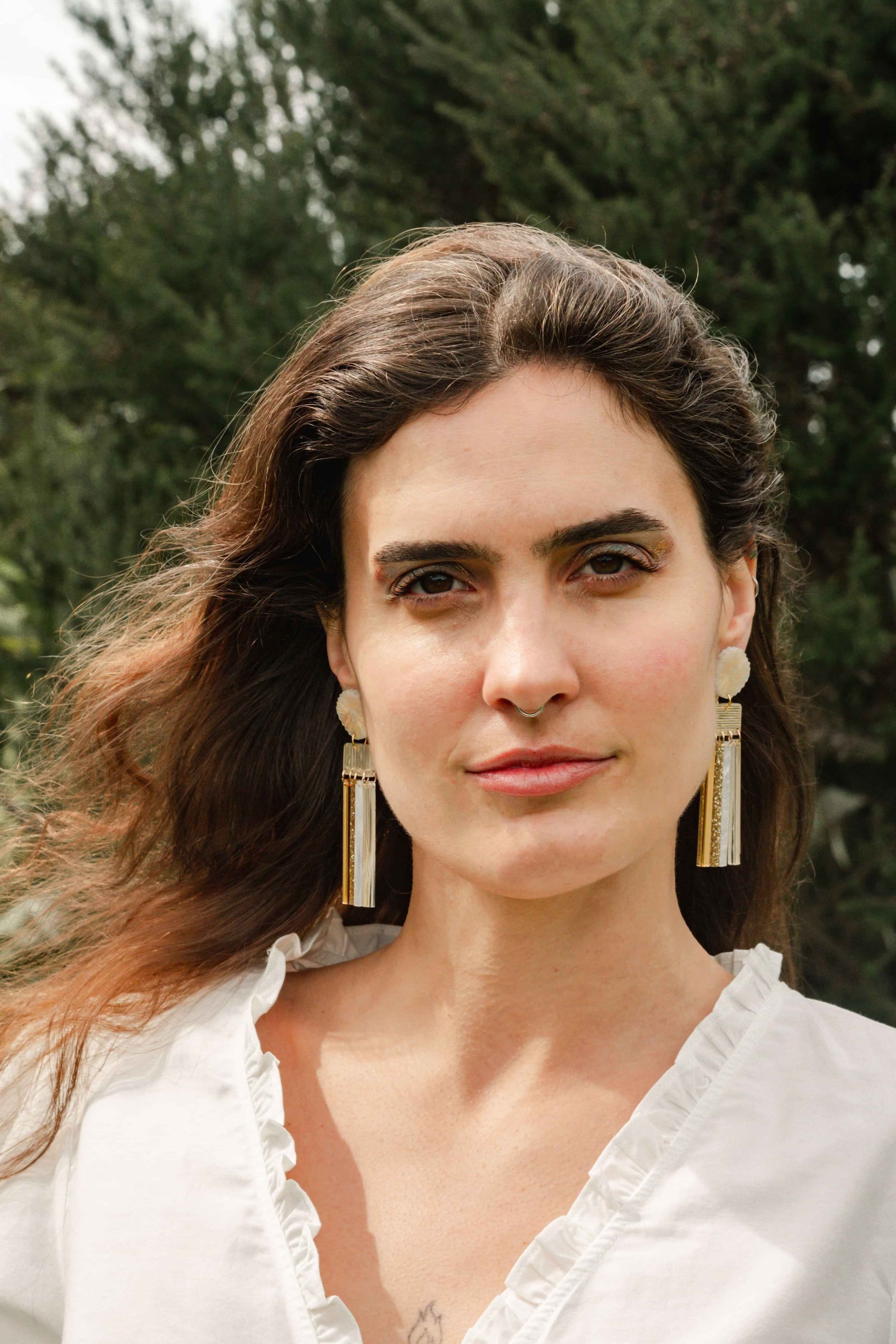 Hagen + Co Earrings Goddess Pearl Gold