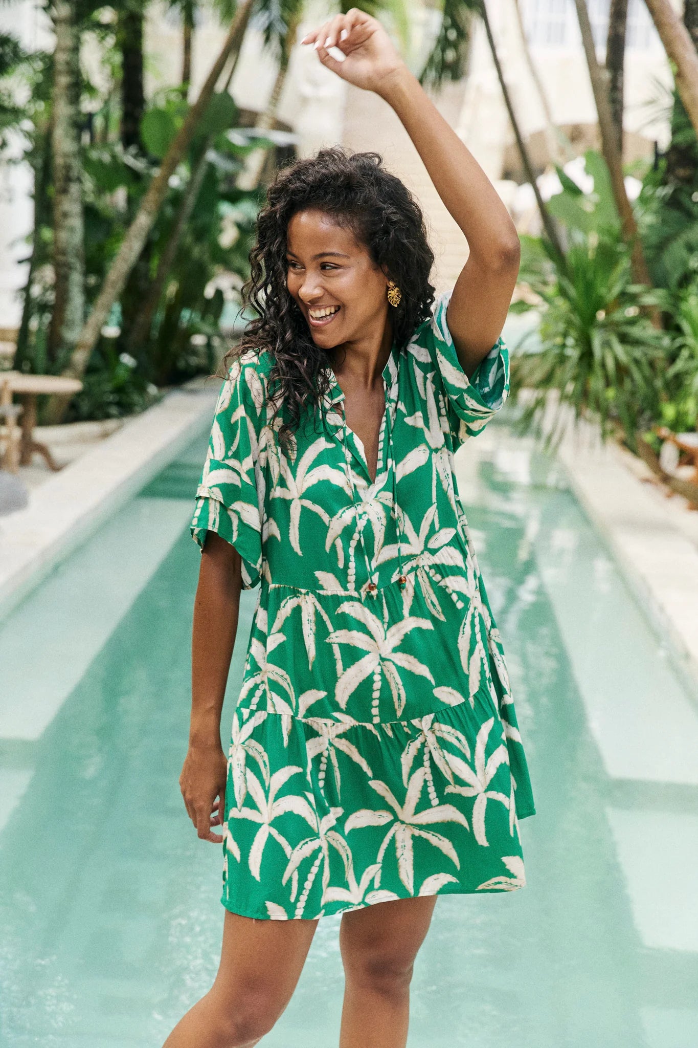 Haven Congo Dress Palm