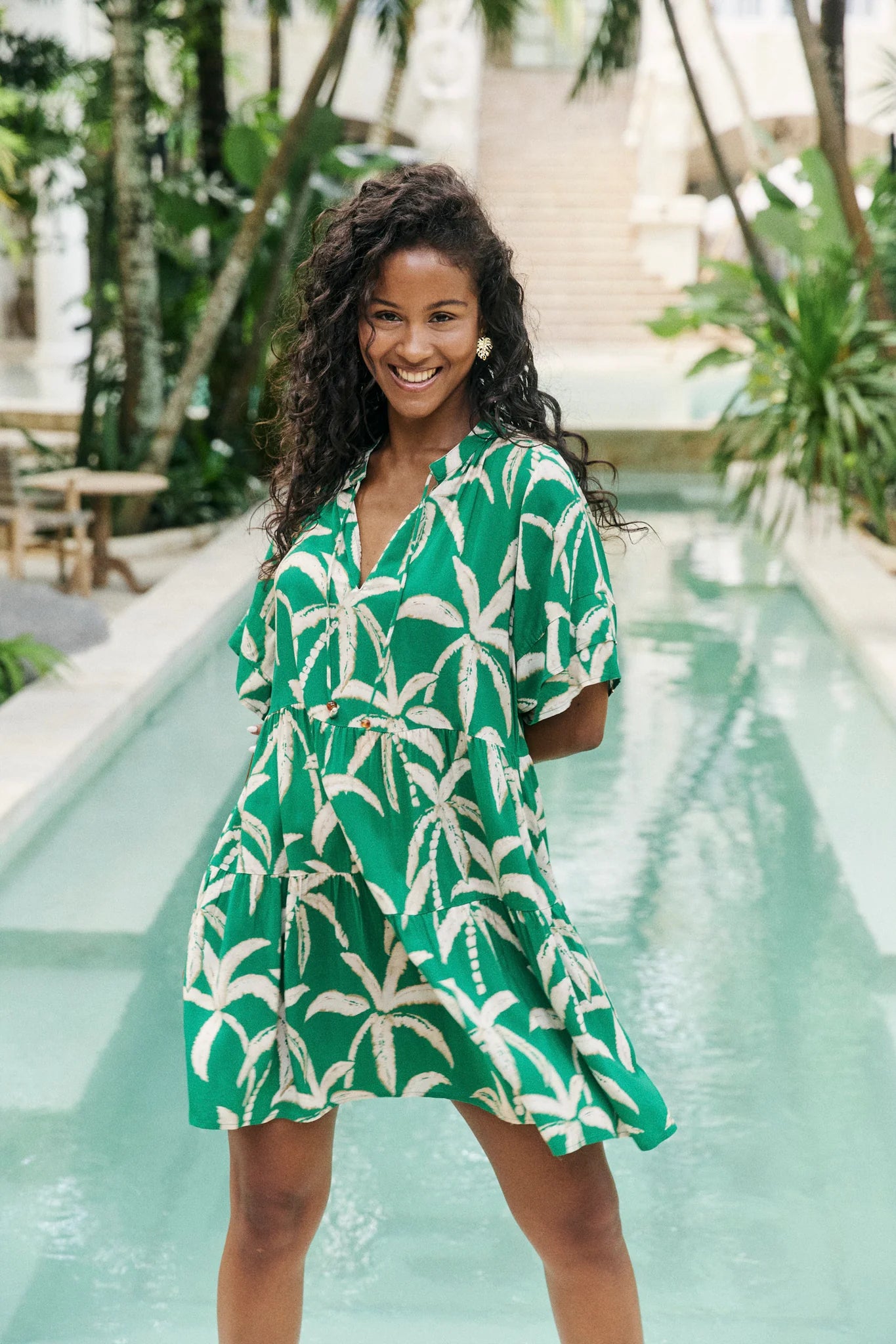 Haven Congo Dress Palm