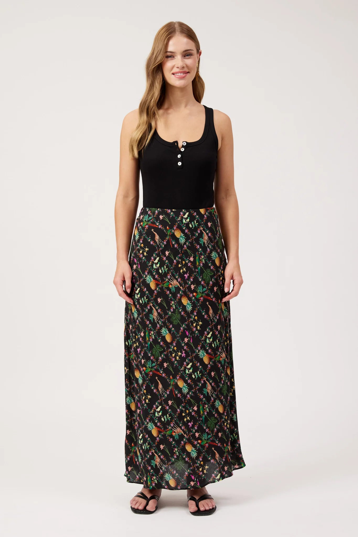 Haven Congo Maxi Skirt Jungle