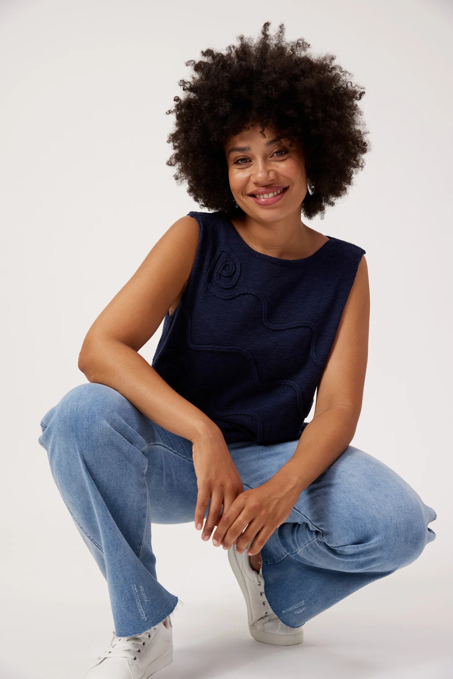 Haven Olympus Applique Tank Navy