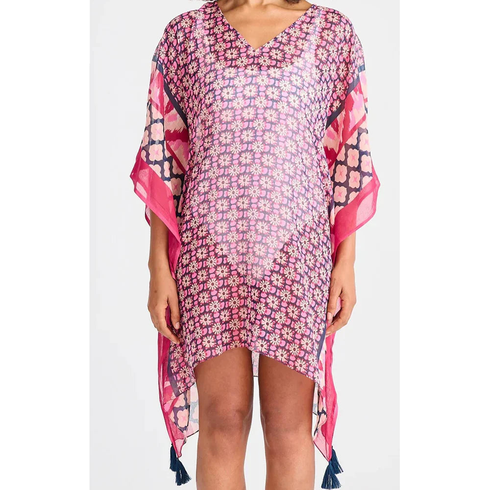 Holiday Life Stella Kaftan Pink Floral