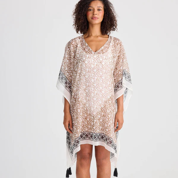 Holiday Life Stella Kaftan Taupe Inca
