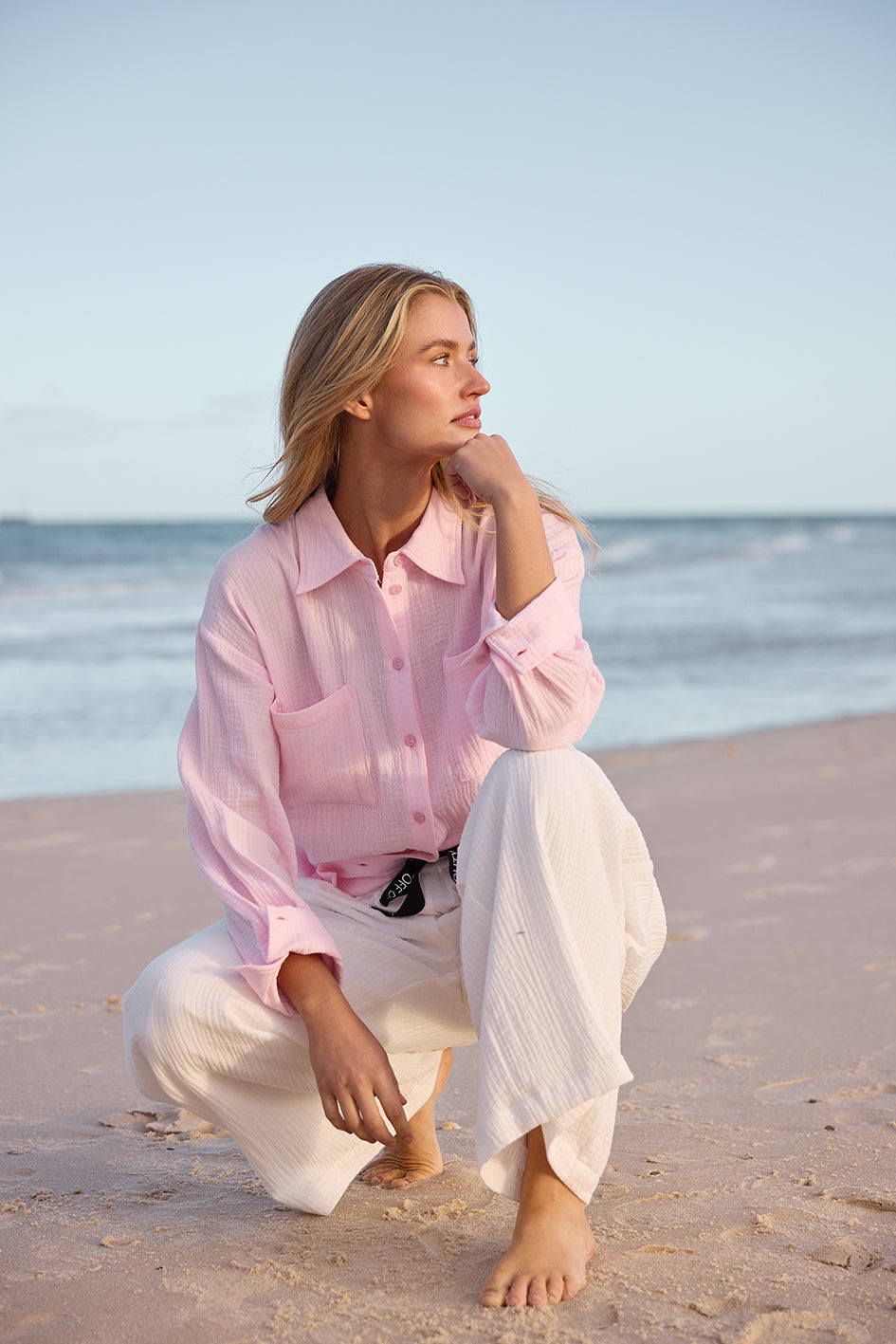 Holiday Coral Shirt Baby Pink