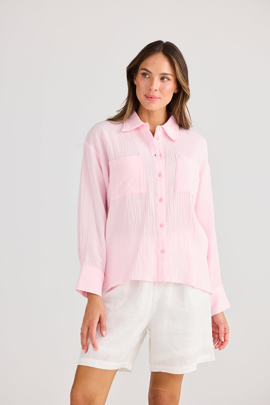 Holiday Coral Shirt Baby Pink