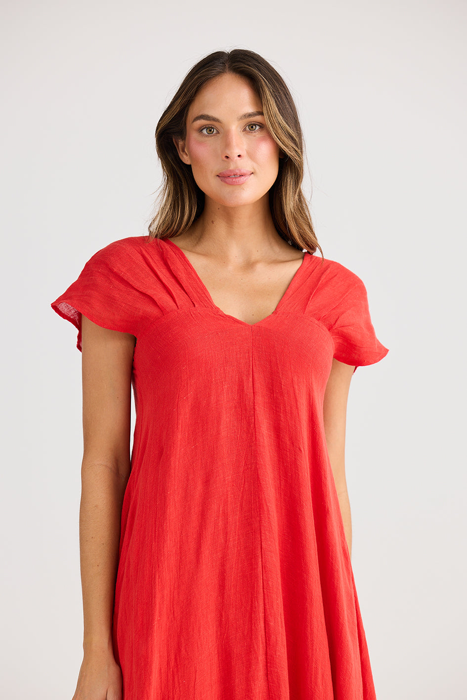 Holiday Sail Away Dress Red