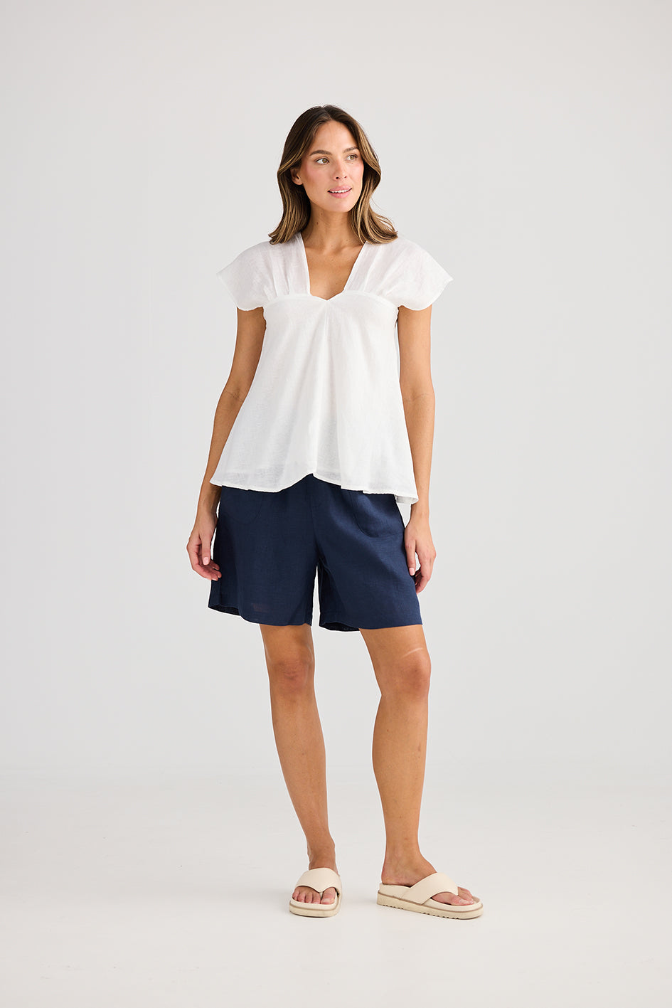 Holiday Sail Away Top White