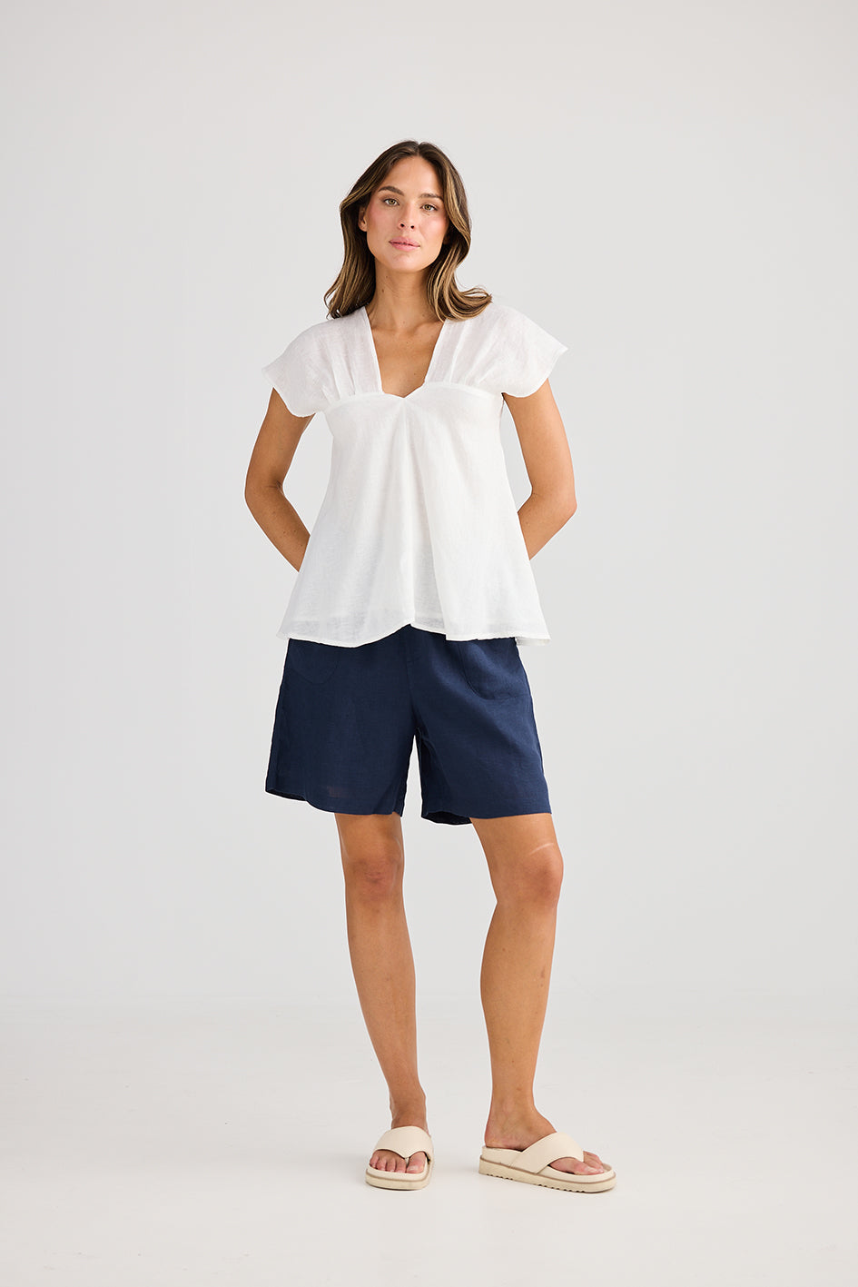 Holiday Sail Away Top White
