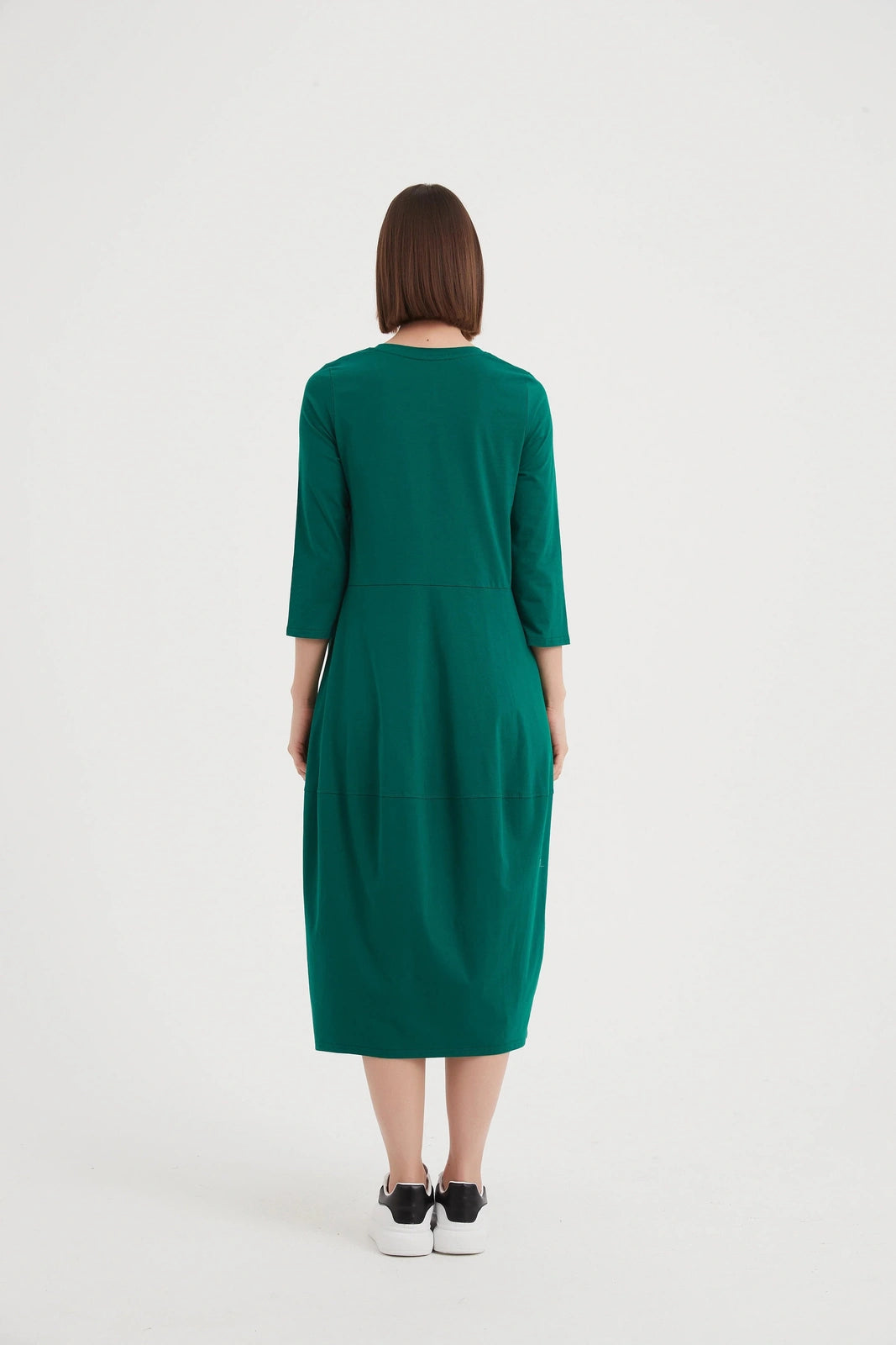 Tirelli Ovoid Jersey Dress Emerald