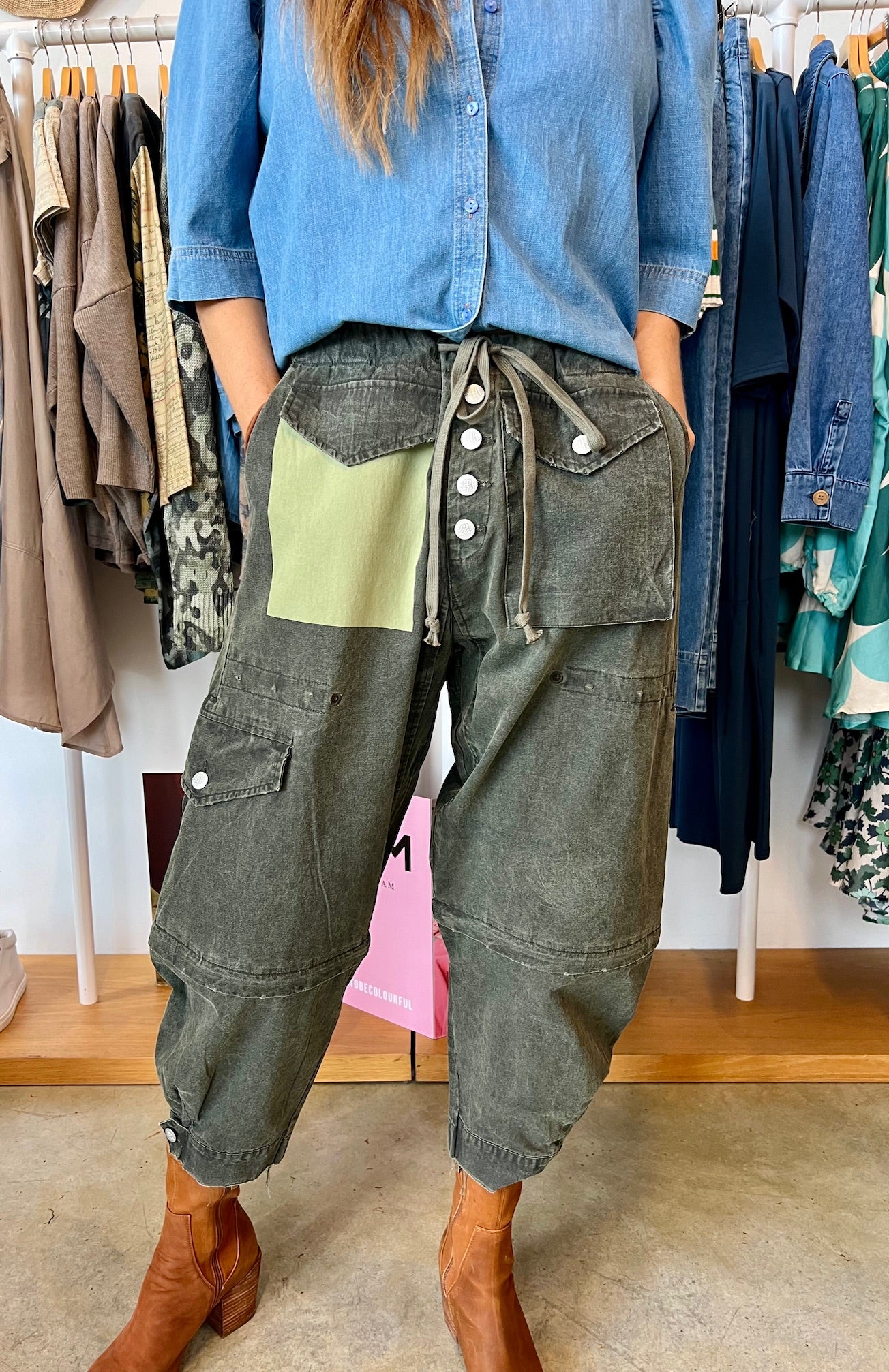 M. A. Dainty Trucker Pant Olive